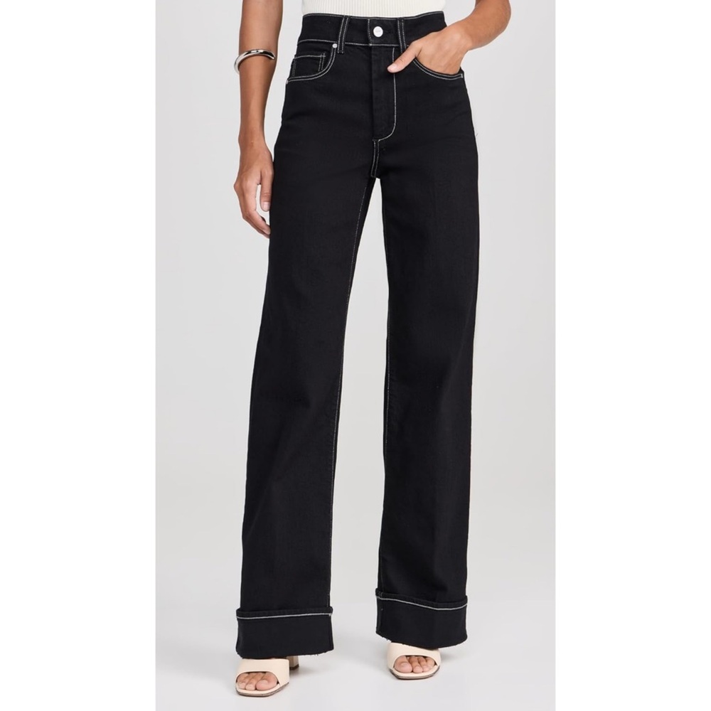 Paige Sasha Wide Leg Cuff Jeans
Size 23